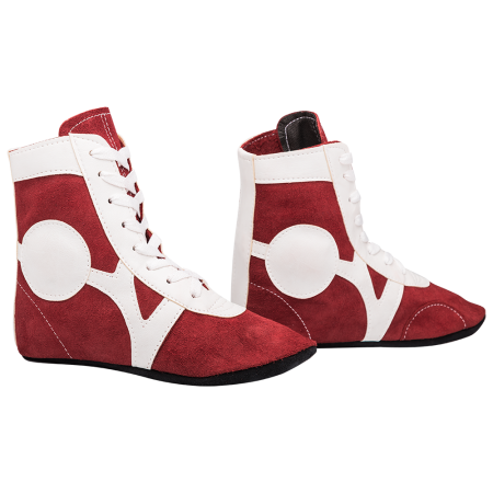 Купить Обувь для самбо RS001/2, замша, красный Rusco в Армавире 