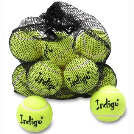 Купить Мяч для большого тенниса Indigo (12 шт в сетке) начальный уровень в Армавире 