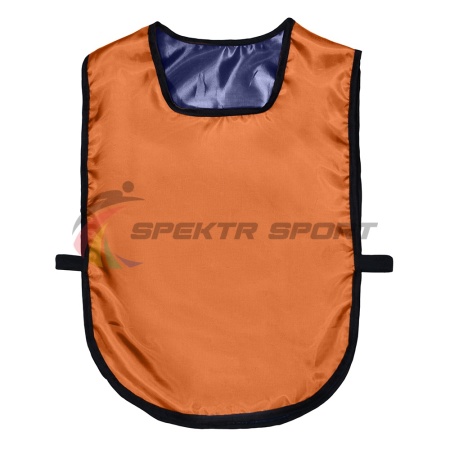 Купить Манишка футбольная двусторонняя универсальная Spektr Sport оранжево-синяя в Армавире 