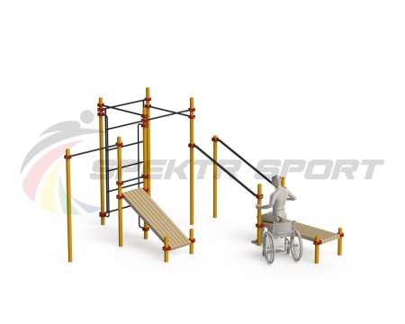 Купить Спортивный комплекс для инвалидов-колясочников WRK-D20_76mm в Армавире 
